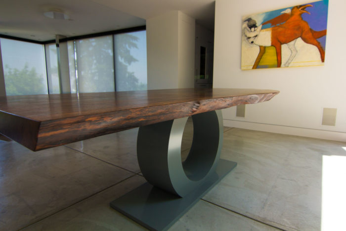 Natural Live Edge Dining Tables Custom, Custom Dining Tables Portland Or