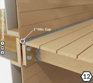 Deck Ledgers detail 12 Attach Decking | Hammer & Hand