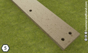 Deck Ledgers Detail 5 Drill Pilot Holes in the PT Ledger Board | Hammer & Hand