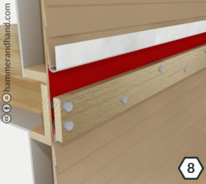 Deck Ledgers Detail 8 Dab FastFlash Over Pilot Holes | Hammer & Hand