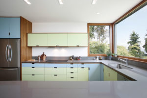Kitchen Counters and Cabinets at Madrona Passive House | Seattle, WA | Hammer & Hand