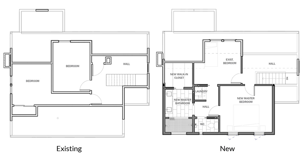 NW Portland Dormer Addition Floorplans by Mitchell Snyder Architecture | Hammer & Hand