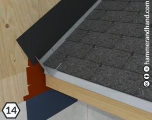 Roofs Kick-Out Flashing Detail 14 Slip WRB under SureFlash | Hammer & Hand