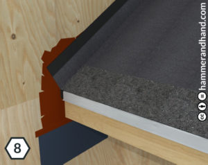 Roofs Kick-Out Flashing Detail 8 Nail On Starter Strip | Hammer & Hand