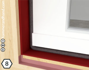 New Window Installation Detail Step 8 | Hammer & Hand