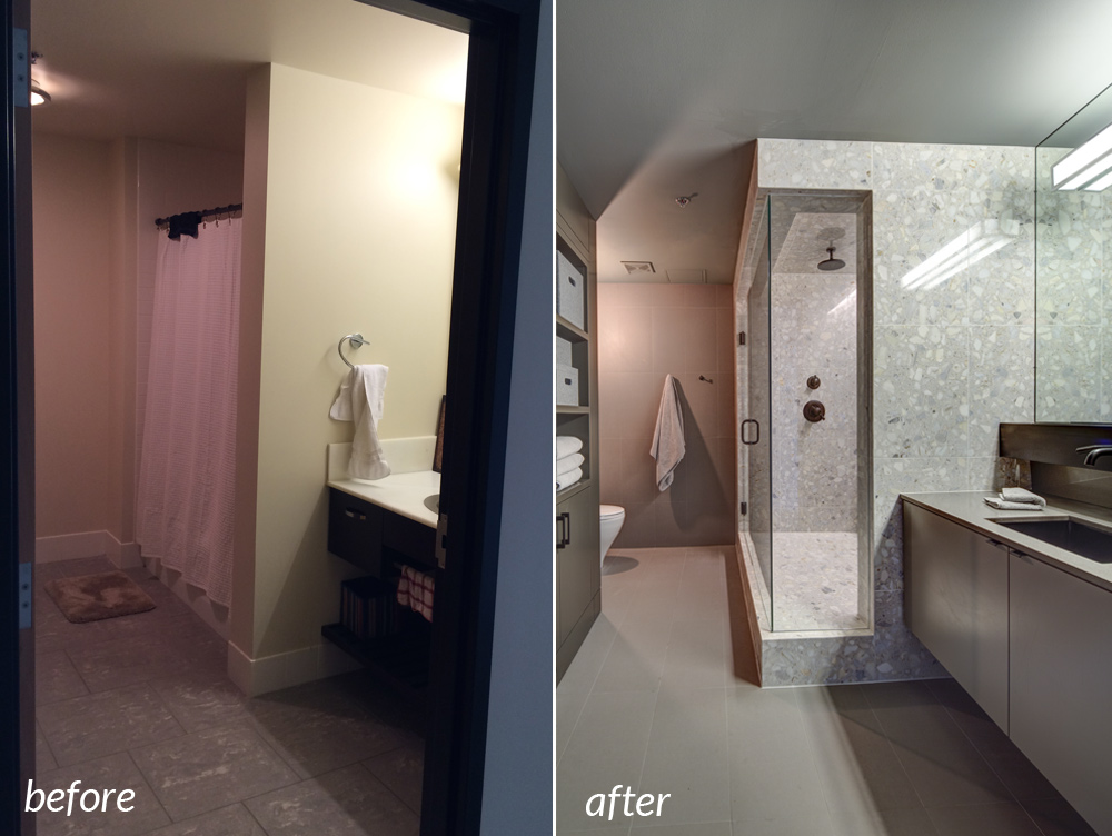 Portland Condo Bathroom Remodel Before and After | Hammer & Hand
