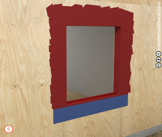 New Window Installation Detail Step 5 | Hammer & Hand