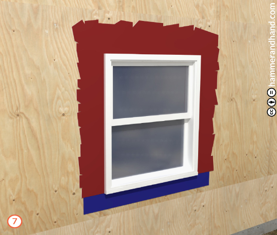 New Window Installation Detail Step 7 | Hammer & Hand