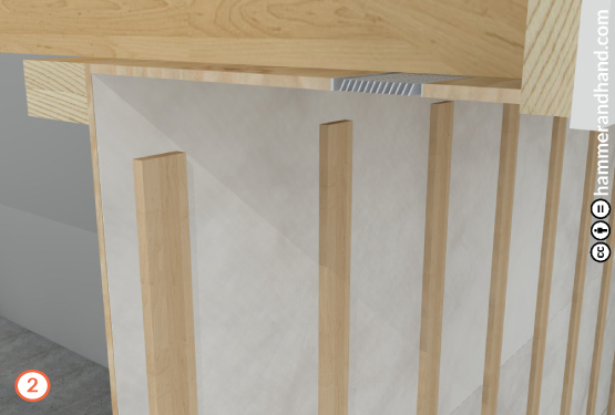 Rain Screens Installation Detail 2 Install Vertical Furring Strips | Hammer & Hand