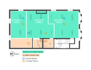 Daylighting diagram for Glasswood passive house