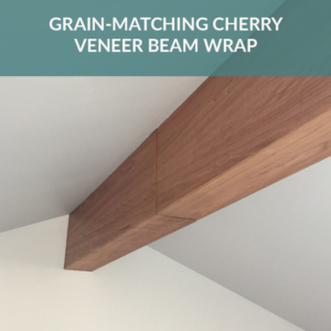 Grain Matched Veneer Beam Wrap