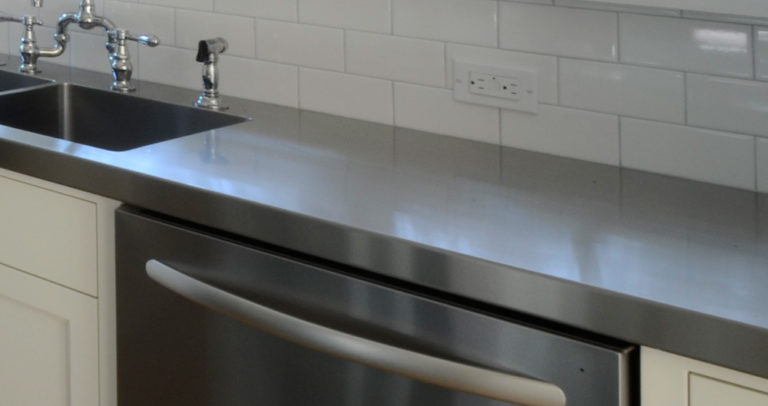 making stainless steel countertops