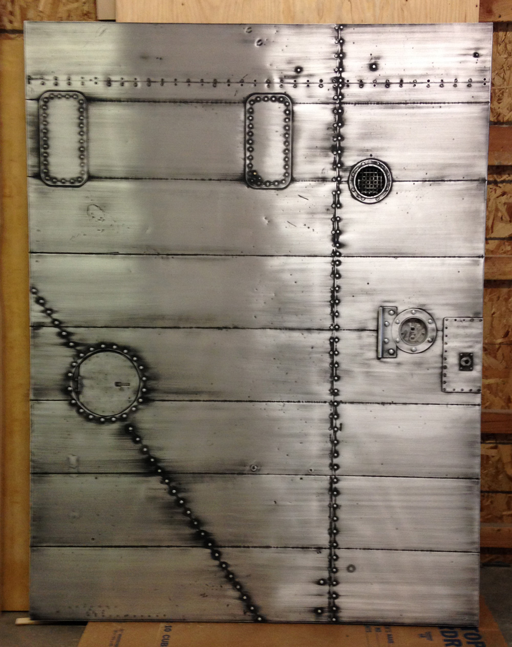 Custom Door - Hammered Metal | Hammer & Hand