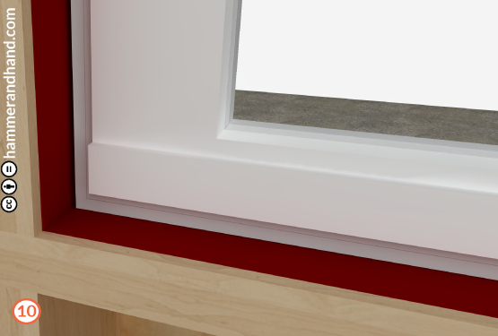 New Window Installation Detail Step 9 | Hammer & Hand
