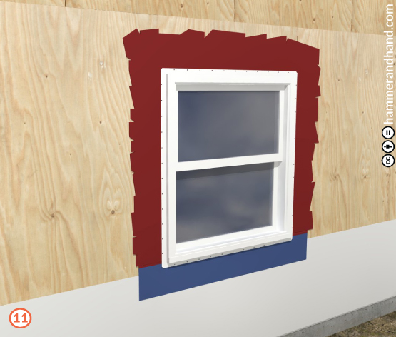 New Window Installation Detail Step 10 | Hammer & Hand