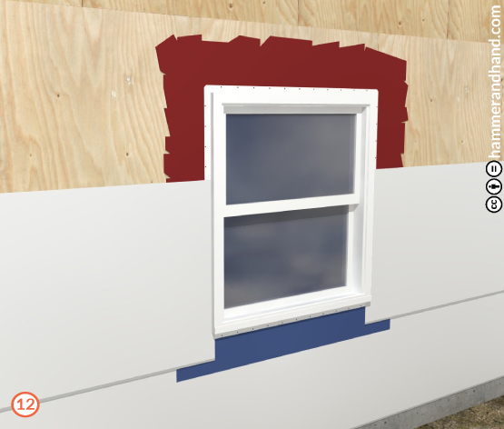 New Window Installation Detail Step 11 | Hammer & Hand