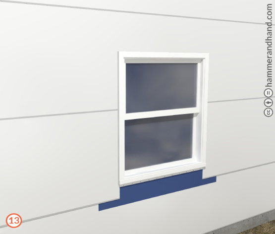 New Window Installation Detail Step 12 | Hammer & Hand