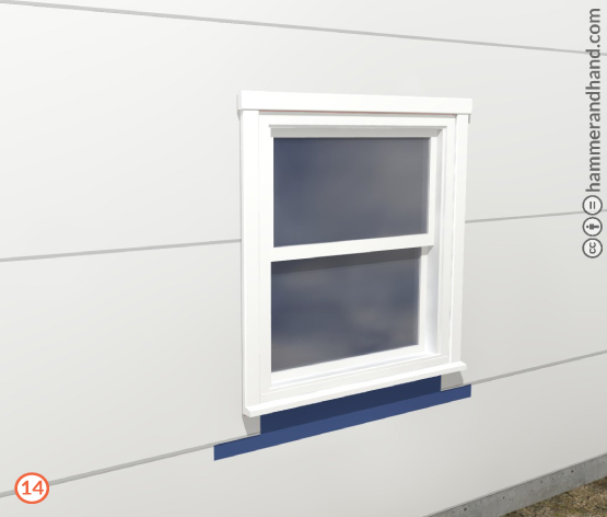 New Window Installation Detail Step 13 | Hammer & Hand