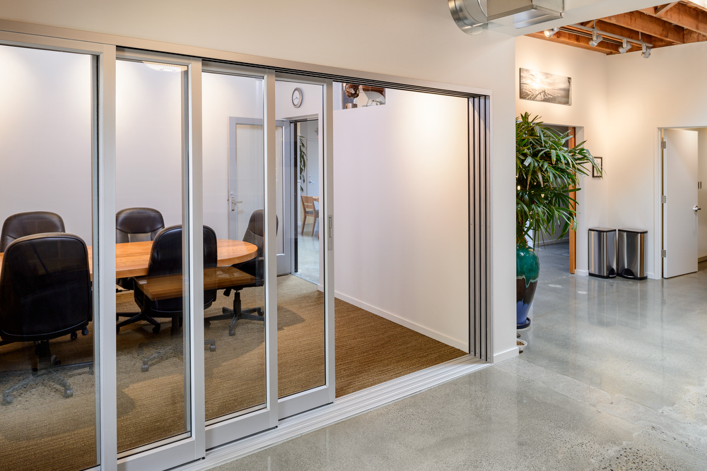 Sliding Conference Room Doors at Ballard Office TI | Hammer & Hand