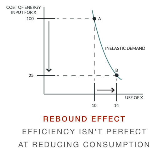 Inelastic Demand Curve - Rebound Effect