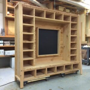 Custom Entry Bench & Shelving Unit | Hammer & Hand