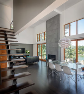 Living and Dining Area in Lake Oswego Modern | Hammer & Hand