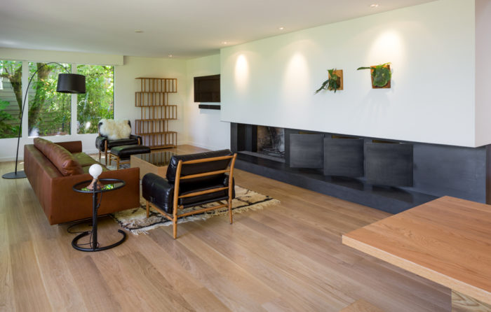 Sitting Area with Modern Fireplace | | Hammer & Hand