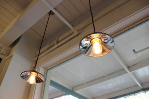 Pendant Lights at Cycene Restaurant Remodel | Hammer & Hand