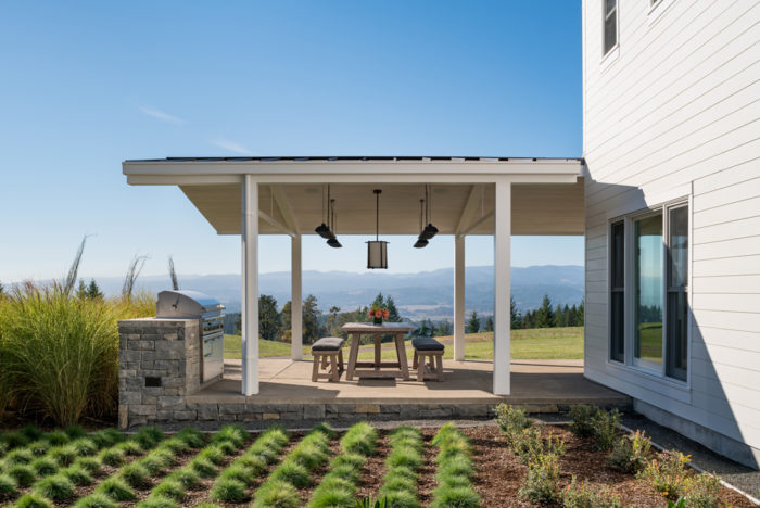 Covered Patio at Willamette Valley New Home | Hammer and Hand