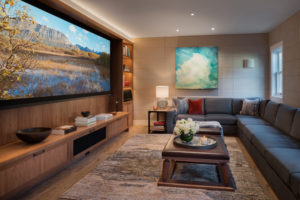 Home Theater at Willamette Valley Estate | Hammer and Hand
