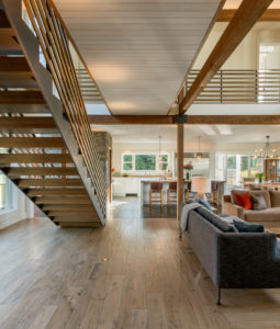 Living Area and Stairs in Willamette Valley Estate | Hammer and Hand