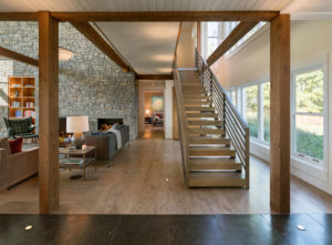 Stairs and Beams in Oregon New Home | Hammer and Hand