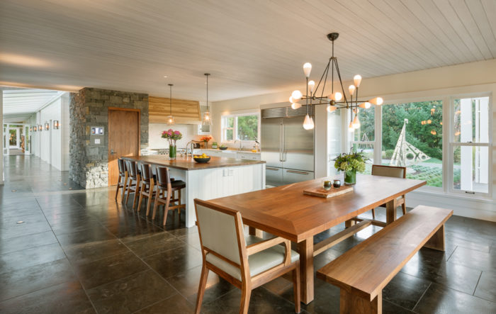 Dining Room and Kitchen in Willamette Valley Estate | Built by Hammer & Hand