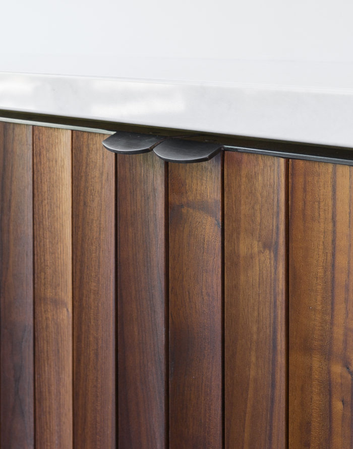 Scalloped Detail on Coffee Bar Casework | Hammer & Hand