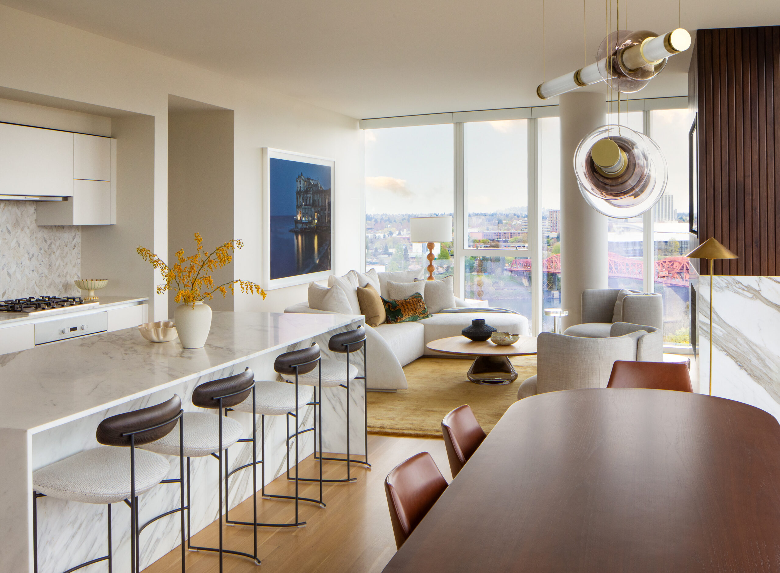 Kitchen and living space